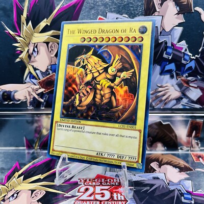 Yugioh The Winged Dragon of Ra (25th Ed) LC01-EN003 Ultra Rare 1st Ed Near Mint-image