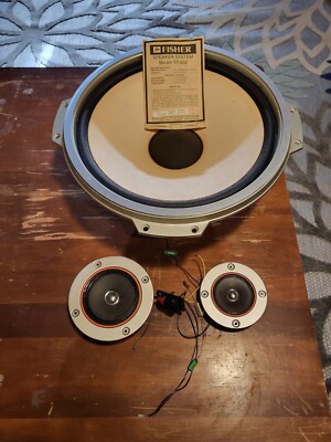 1 Vintage Fisher Hi-Fi Speakers Model  ST- 832 Great Condition-image