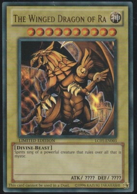 YU-GI-OH - THE WINGED DRAGON OF RA - EN003 LIMITED EDITION CARD - ULTRA RARE-image