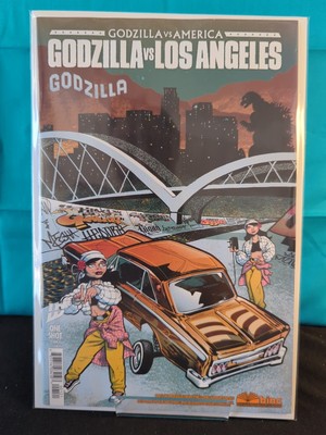 Godzilla Vs America Los Angeles #1 CVR B Hardman Cover Variant IDW-image