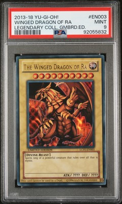 2013-2018 YU-GI-OH! LEGEND COLL GAMEBOARD ED THE WINGED DRAGON OF RA PSA 9-image