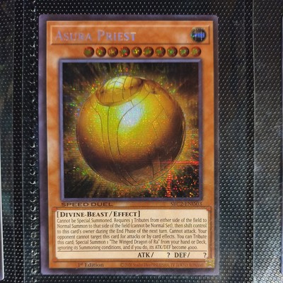Yugioh Winged Dragon of Ra - Sphere Mode DBC2-END03 Secret ASURA PRIEST Misprint-image