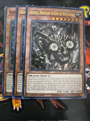 Redox, Dragon Ruler of Boulders - RA03-EN008 - NM - 2x UR 1x SR  1st ed - Yugioh-image