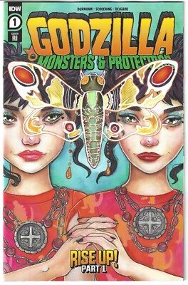 GODZILLA MONSTERS & PROTECTORS #1 1:10 MOTHRA VARIANT 2021 BOOM STUDIOS-image