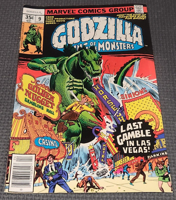 GODZILLA #9 (1978) King of the Monsters Las Vegas Story Newsstand Marvel-image