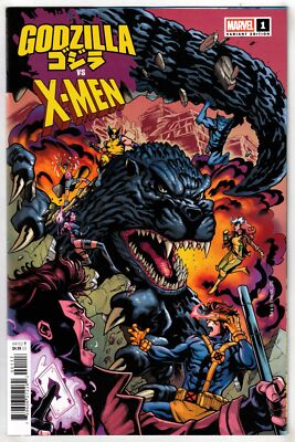 GODZILLA VS X-MEN #1- 1:25 CHRIS CAMPANA VARIANT- MARVEL-image
