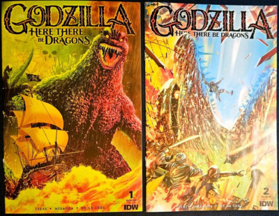 Godzilla: Here There Be Dragons #1  2 CVR A IDW Lot VF/NM 2023 COMBINED SHIPPING-image