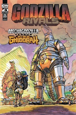 IDW Godzilla Rivals Mechagodzilla vs King Ghidorah #1 CA Maloney /Bag & Board-image