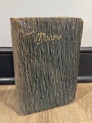 Antique Book Memoir of Thomas Moore Hard Copy Leather Bound 1920 RARE, Poetry-image