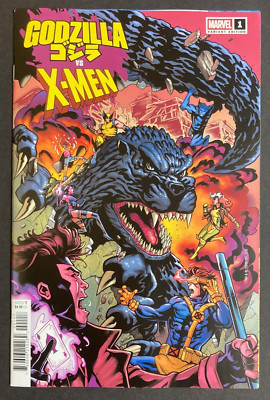 Godzilla Vs X-Men #1 (2025) VF/NM 1:25 Chris Campana Variant Marvel Comics Toho-image