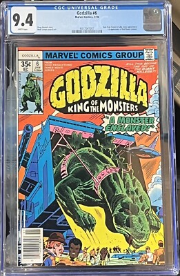 Godzilla #6 Marvel Comics CGC 9.4  1977 NM-image
