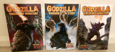 Godzilla Kingdom of Monsters TPB 1 2 3 Complete run Issues 1-12 OOP IDW Comics-image