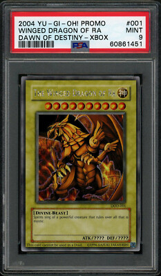 Yugioh The Winged Dragon of Ra DOD Secret Rare PSA9 Mint Graded English!-image