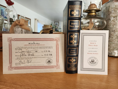 Easton Press, Dont Tell Dad, Peter Fonda, Signed First Edition-image