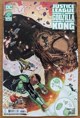 JUSTICE LEAGUE VS GODZILLA VS KONG #6 CVR A DREW EDWARD JOHNSON (2024)-image