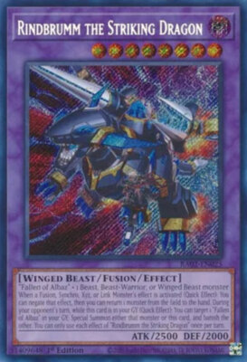Yugioh! Rindbrumm the Striking Dragon - RA02-EN025 - Secret Rare - 1st Edition N-image