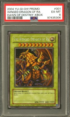 Yu-Gi-Oh Dawn of Destiny XBOX Promo The Winged Dragon of Ra DOD-001 PSA 6-image
