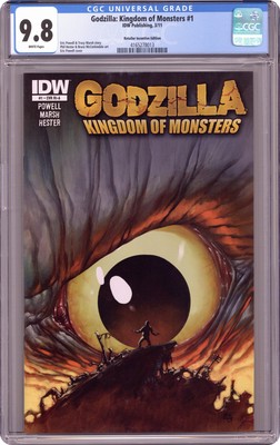 Godzilla Kingdom of Monsters 1C Powell 1:10 Variant CGC 9.8 2011 4165278013-image