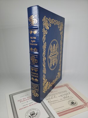 ASK ME AGAIN TOMORROW by OLYMPIA DUKAKIS ~ Easton Press - SIGNED 1ST EDITION COA-image