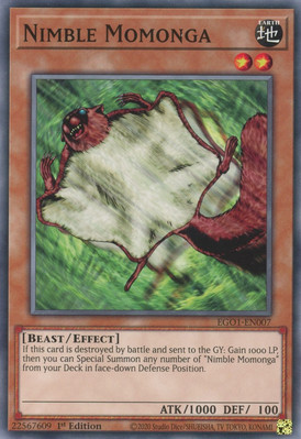 Egyptian God Deck: Obelisk the Tormentor #EGO1-EN007 Nimble Momonga UN-image