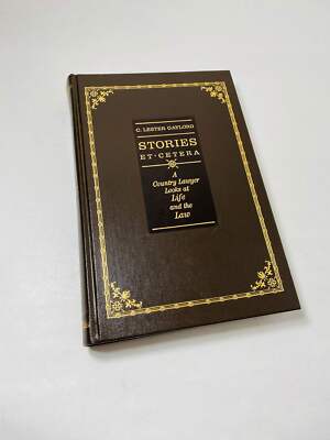 1988 Country Lawyer Looks at Life and the Law vintage leather bound book by Lest-image