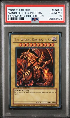 PSA 10 The Winged Dragon of RA LC01-EN003 2010 Legendary Collection Yugioh-image