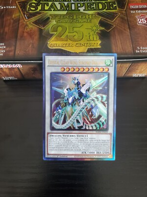 Yugioh Stampede - Crystal Clear Wing Synchro Dragon (PUR) - RA04-EN059-image