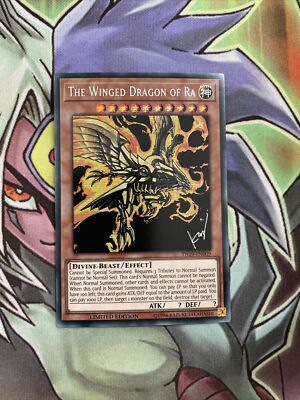 TN19-EN009 The Winged Dragon Of Ra Secret Rare 1st Edition NM Yugioh Card-image