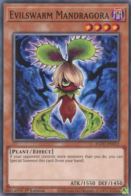 Egyptian God Deck: Obelisk the Tormentor #EGO1-EN012 Evilswarm Mandragora UN-image