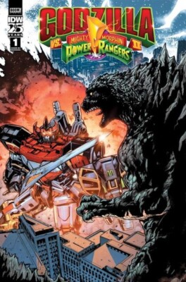 Godzilla Vs MMPR II #1 1:10 Hendry Prasetya Incentive IDW Comic Book-image