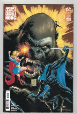 JUSTICE LEAGUE vs GODZILLA vs KONG #4 - WHILCE PORTACIO (KONG) CARDSTOCK VARIANT-image
