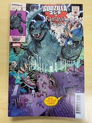 Godzilla vs Fantastic Four #1 Nick Bradshaw Homage Variant 2025 NM-image
