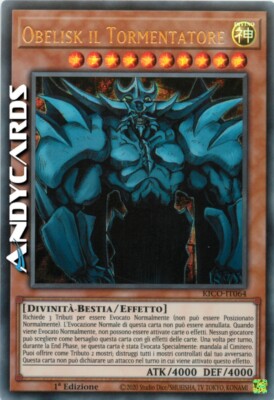 OBELISK THE TORMENTOR (Obelisk The Tormentor) Rare Millennium KICO IT064 • 1Ed-image