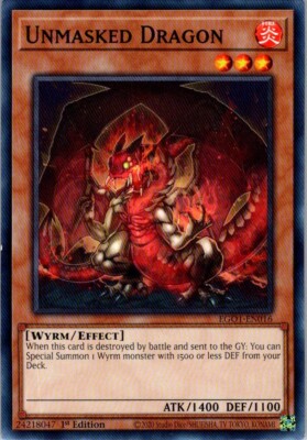 Unmasked Dragon EG01-EN016 Egyptian God Deck: Obelisk the Tormentor 1st Edition-image