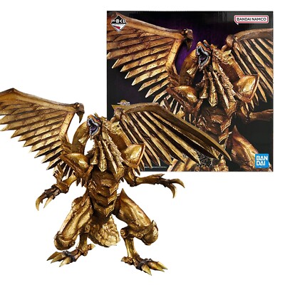 Ichiban Kuji Yu-Gi-Oh Three Genshin Lastone Ra Winged Dragon Metallic Figure New-image