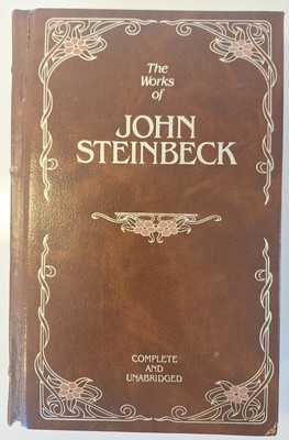 The Works of John Steinbeck Complete Unabridged 1985 Bonded Leather Book 5 Tales-image