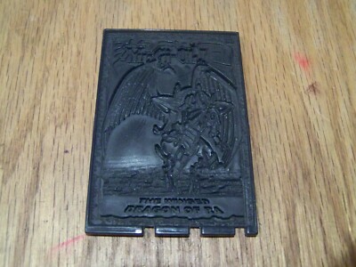 THE WINGED DRAGON OF RA YU-GI-OH ! BLACK PLASTIC 1996 TRADING CARD # 83-image