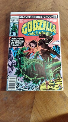 GODZILLA # 10 COMIC BOOK VF/NM MARVEL -image