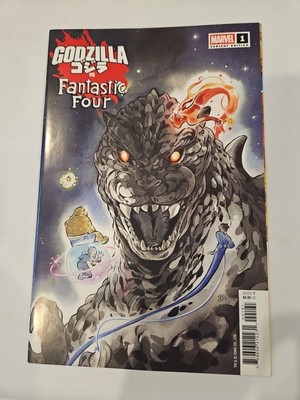 Godzilla Vs. Fantastic Four #1 Peach Momoko Virgin Variant (Marvel  2025)-image