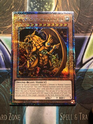 *** THE WINGED DRAGON OF RA *** QUARTER CENTURY SECRET RARE RA04-EN118 YUGIOH!-image