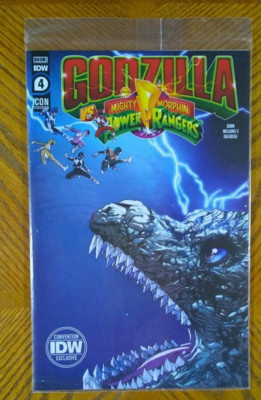 Godzilla vs Mighty Morphin Power Rangers #4 SDCC Exclusive 2022 Sealed Bag NM-image
