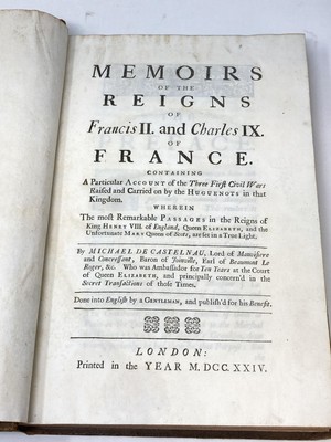 Michel Castelnau / MEMOIRS OF THE REIGNS OF FRANCIS II AND CHARLES IX 1st 1724-image