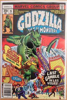 GODZILLA King of the Monsters 9 Godzilla in Las Vegas Marvel Bronze High Grade-image