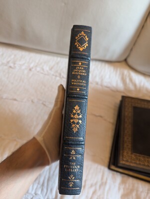 (Franklin Library) Jean Jacques Rousseau Political Writings 1982 LE Leather Book-image