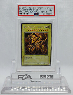 YUGIOH GBI-003 THE WINGED DRAGON OF RA SECRET RARE HOLO FOIL PROMO PSA 7 NM #*-image