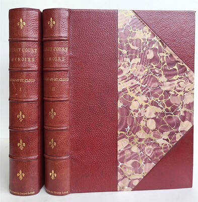 1900 COURT of ST.CLOUD SECRET MEMOIRS 2 vols ANTIQUE LTD EDITION GROLIER SOCIETY-image