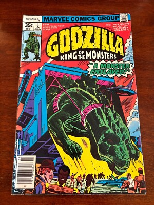 Godzilla King Of The Monsters # 6 FN Marvel Comic Book Dinosaur 10 J300-image