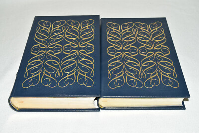  Easton Press 2V FRANKLIN D ROOSEVELT Burns 1986 LEATHER Library Presidents FINE-image