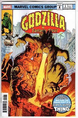 GODZILLA VS FANTASTIC FOUR #1 HARREN GODZILLA HOMAGE VAR-image