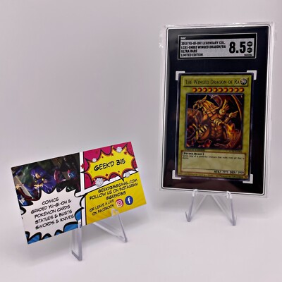 2010 YU-GI-OH THE WINGED DRAGON OF RA SGC 8.5 NM MINT+LC01-EN003 Limited Edition-image